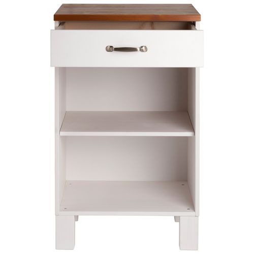 Alby-armoire 60 Cm 1 Tiroir Blanc/miel