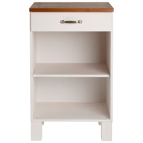 Alby-armoire 60 Cm 1 Tiroir Blanc/miel