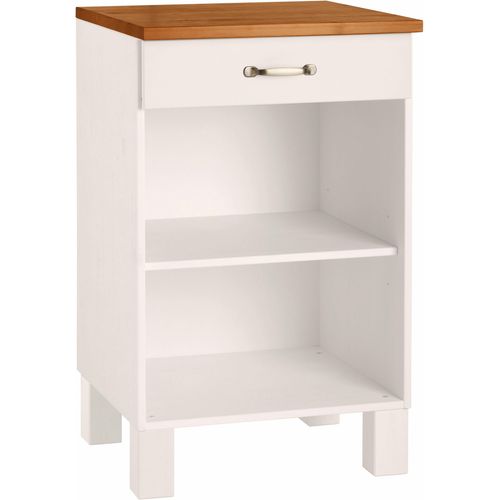 Alby-armoire 60 Cm 1 Tiroir Blanc/miel