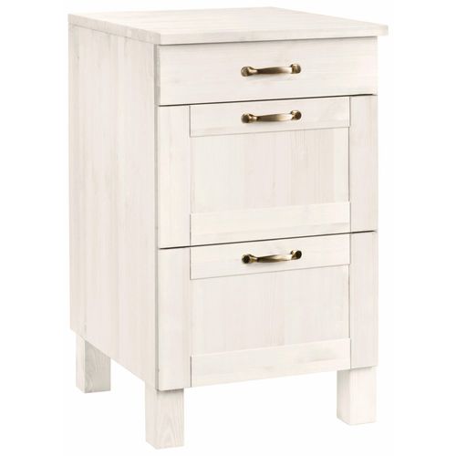Alby-armoire 60 Cm 3 Tiroirs Blanche