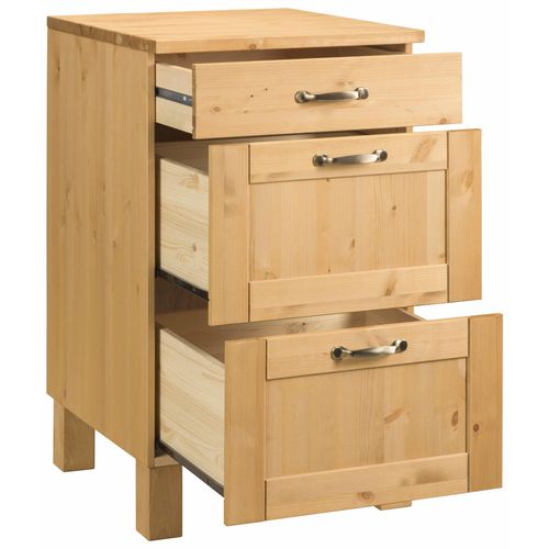 Alby-armoire 60 Cm 3 Tiroirs Teintée/cirée