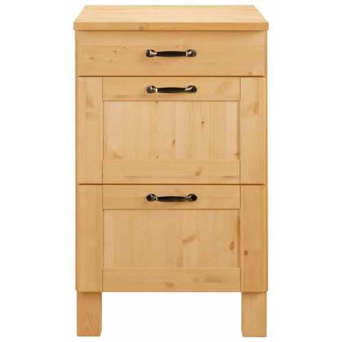 Alby-armoire 60 Cm 3 Tiroirs Teintée/cirée