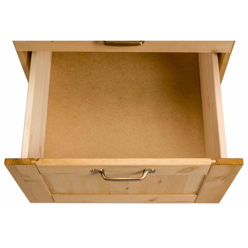 Alby-armoire 60 Cm 3 Tiroirs Teintée/cirée