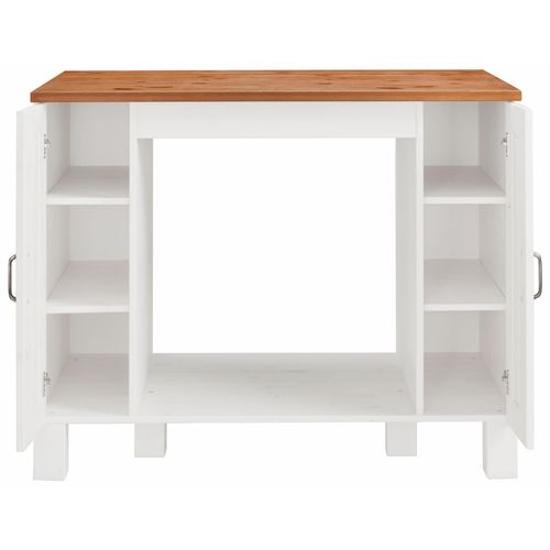 Alby-meuble De Four 60 Cm 2 Portes Blanc/miel
