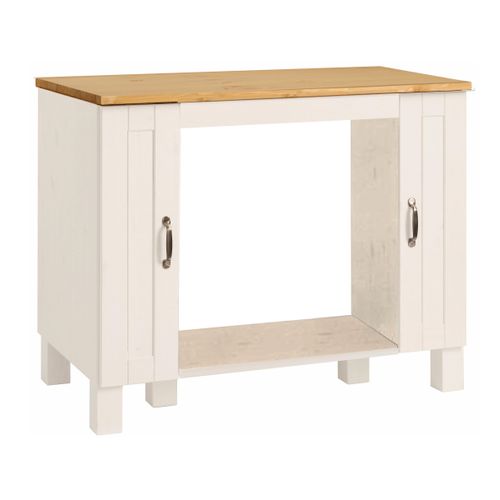 Alby-meuble De Four 60 Cm 2 Portes Blanc/miel