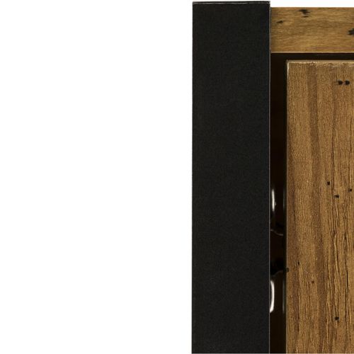 Chris-armoire Murale Avec 1 Porte Vitrée En Effet Chêne