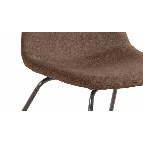 Colby-fauteuil De Salle à Manger En Tissu Marron, 2 Pièces