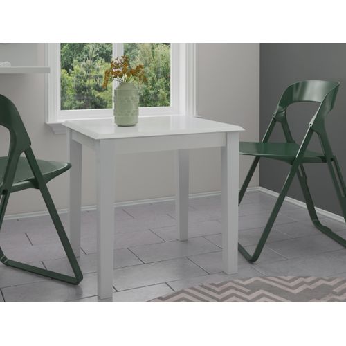 Fullerton - Table à Manger En Mdf Chêne Blanc  4 Personnes L80