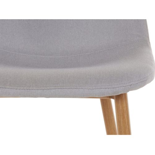 Miller - Lot De 4 Chaises De Salle à Manger En Plastique Gris Clair