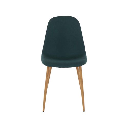 Miller - Lot De 4 Chaises De Salle à Manger En Plastique Vert Foncé