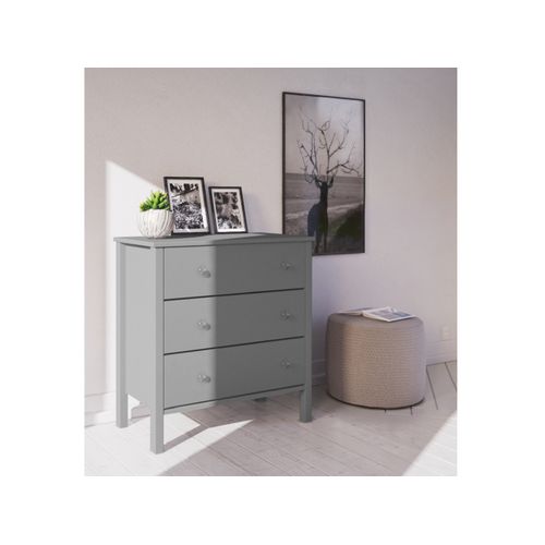 Tico-commode Avec 1 Tiroir Et 1 Porte En Marron Clair