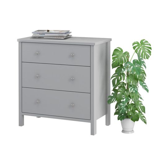 Tico-commode Avec 1 Tiroir Et 1 Porte En Marron Clair