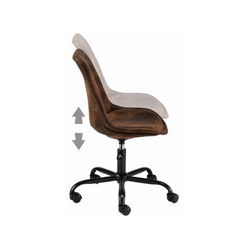 Donny - Chaise De Bureau Rembourrée En Microfibre Buffalo