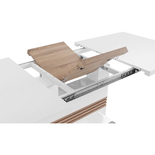 Perez-table à Manger En Mélaminé Avec Rallonge 8 Personnes L160