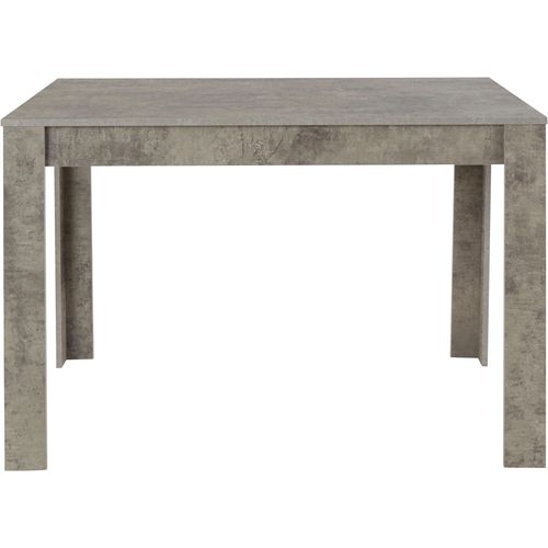 Lynn - Table à Manger En Effet Béton 6 Personnes L120