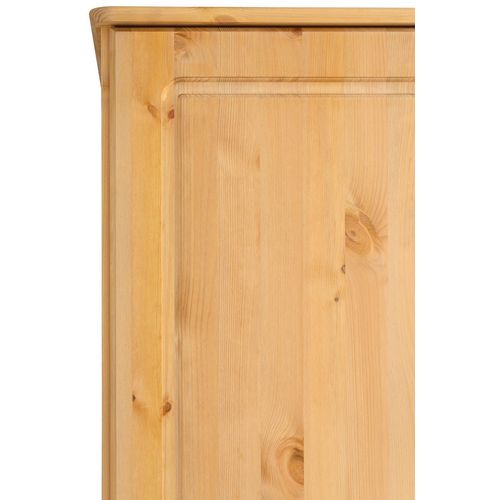 Minik - Armoire Avec 3 Portes Et 3 Tiroirs En Pin Naturel
