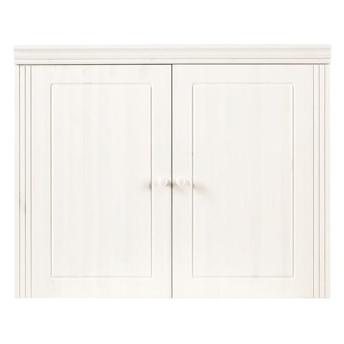 Anita-armoire Murale Avec 2 Portes Fenêtres En Pin Blanc