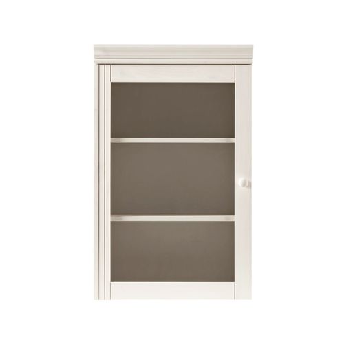 Anita-armoire Murale Avec 1 Portes Vitrées En Pin Blanc