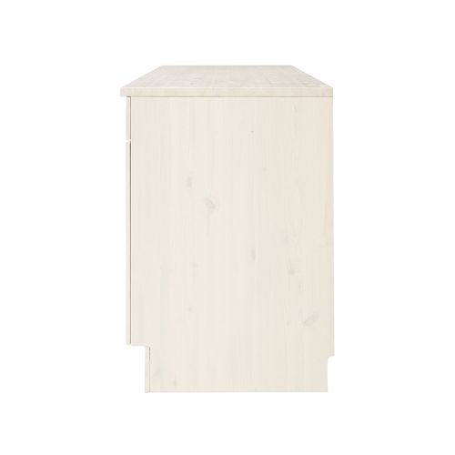 Anita-armoire Avec 2 Portes 2 Tiroir En Pin Blanc