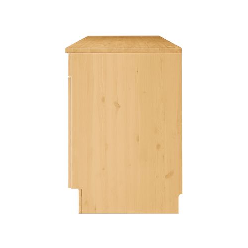 Anita-armoire Avec 2 Portes 2 Tiroir En Pin Marron