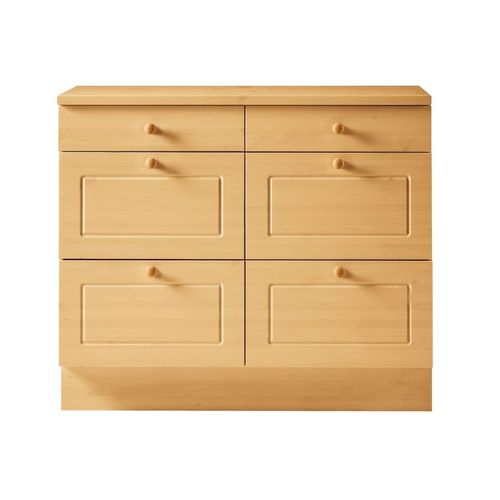 Anita-armoire Avec 4+ 2 Tiroir En Pin Marron