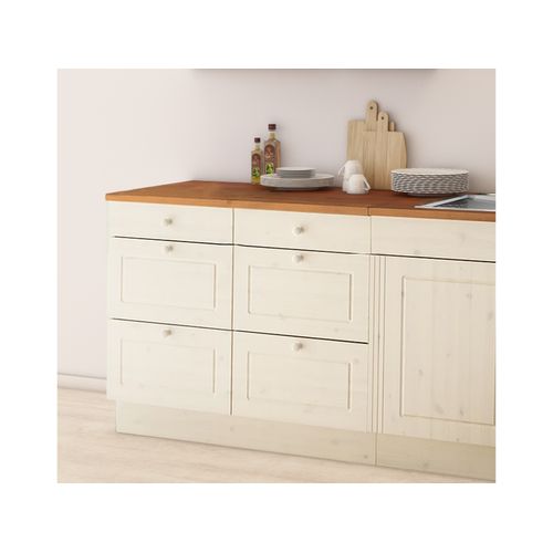 Anita-meuble 4+2 Tiroirs Blanc/miel