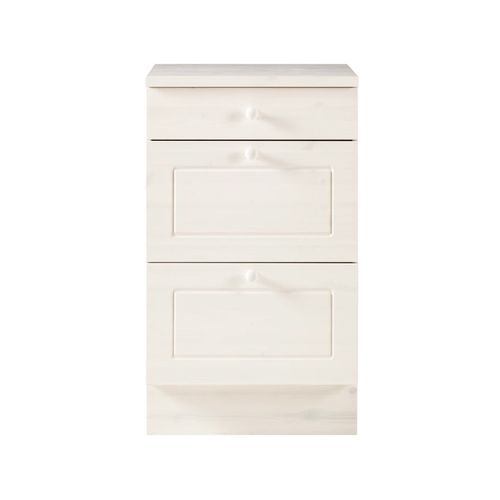 Anita-armoire Avec 2+ 1 Tiroir En Pin Blanc