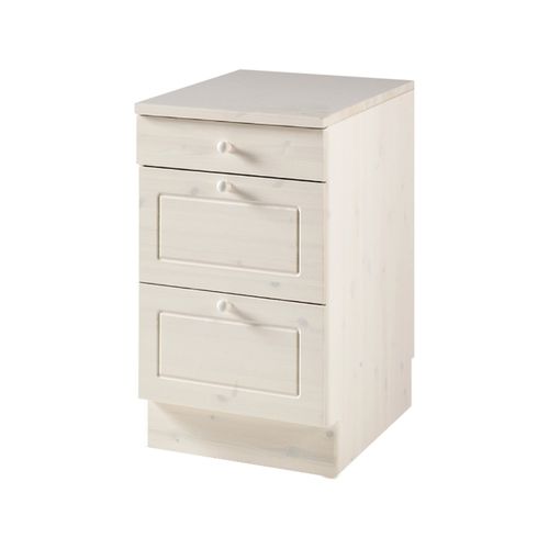 Anita-armoire Avec 2+ 1 Tiroir En Pin Blanc