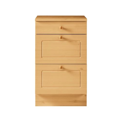 Anita-armoire Avec 2+ 1 Tiroir En Pin Marron