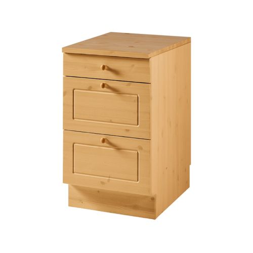 Anita-armoire Avec 2+ 1 Tiroir En Pin Marron