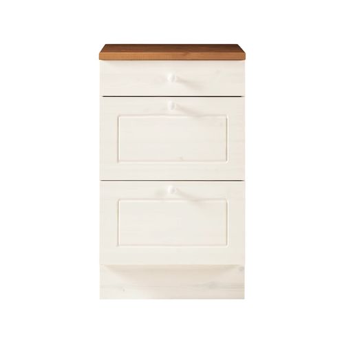 Anita-armoire Avec 2+ 1 Tiroir En Pin Blanc