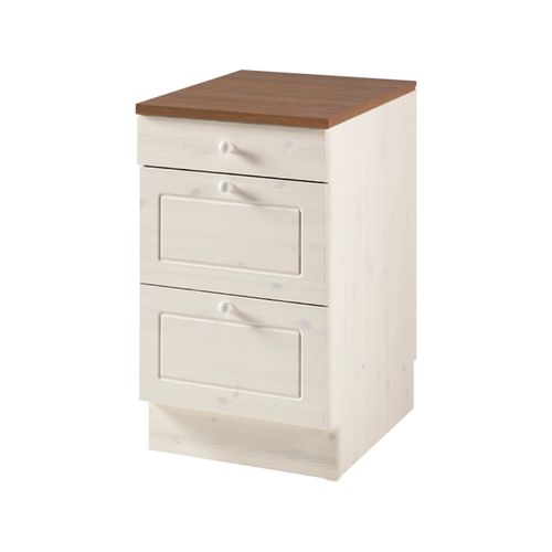 Anita-armoire Avec 2+ 1 Tiroir En Pin Blanc