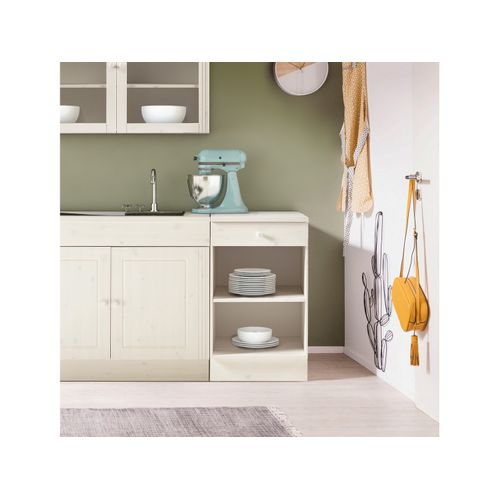 Anita-armoire Avec 1 Tiroir En Pin Blanc