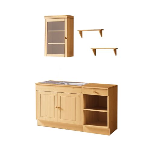 Anita-bloc De Cuisine S Teinté/ciré