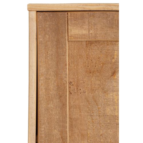 Freya-buffet à 2 Portes Et 1 Porte Vitrée, Coloris Nature/noir