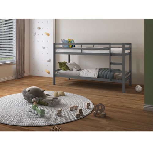 Alpi - Lit Superposé En Bois Gris 90x200