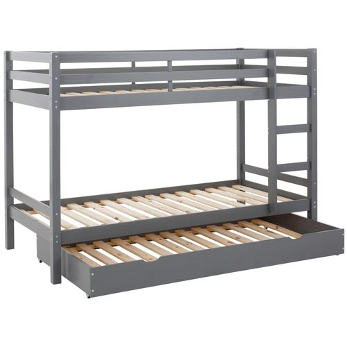 Alpi - Lit Superposé En Bois Gris 90x200
