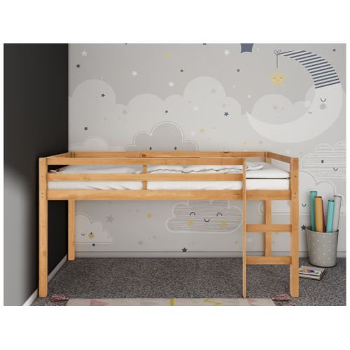 Alpi - Lit Cabane Surélevé En Pin 90x200