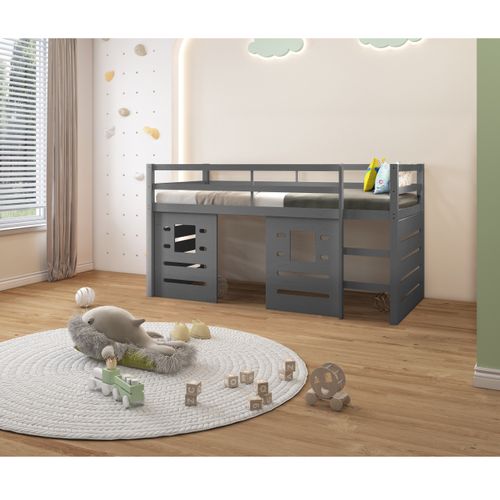 Alpi - Couchette Avec Panneaux En Gris 90X200 cm