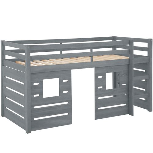 Alpi - Couchette Avec Panneaux En Gris 90X200 cm