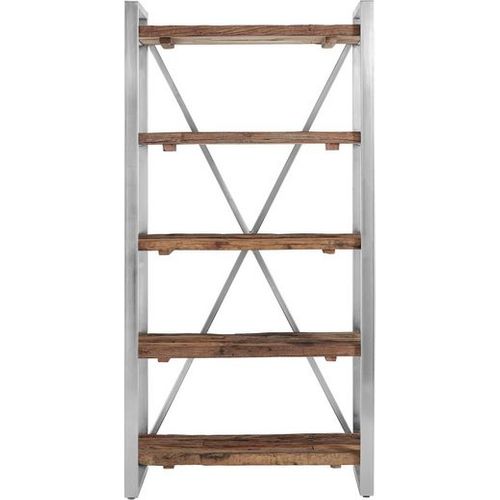 Cross-bibliothèque à 5 Étagères Aspect Bois