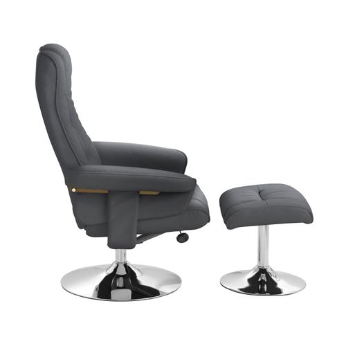 Springfield-fauteuil De Relaxation + Tabouret Noir
