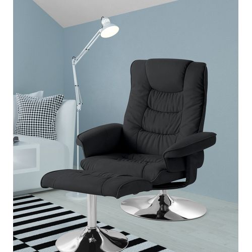 Springfield-fauteuil De Relaxation + Tabouret Noir
