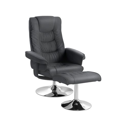 Springfield-fauteuil De Relaxation + Tabouret Noir