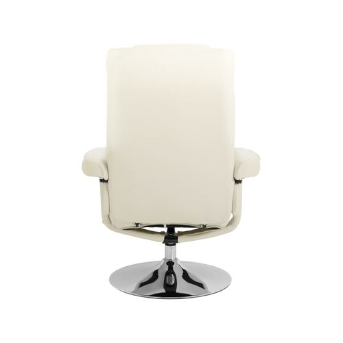 Springfield-fauteuil De Relaxation + Tabouret Crème