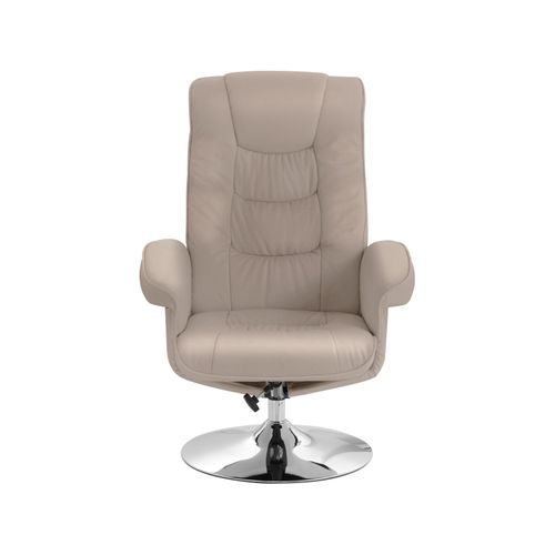 Springfield-fauteuil De Relaxation Et Tabouret En Couleur Cappucino