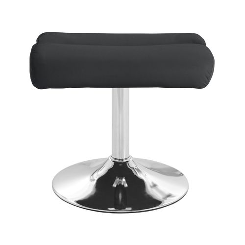 Boston-fauteuil Inclinable Avec Repose-pieds En Pu Noir