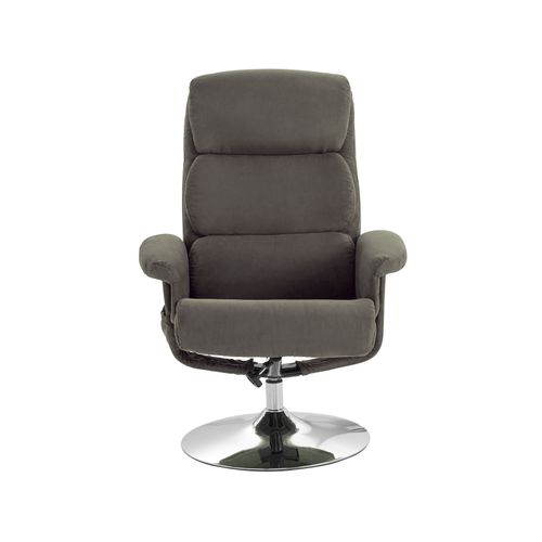Boston-fauteuil Inclinable Avec Repose-pieds En Tissu Gris