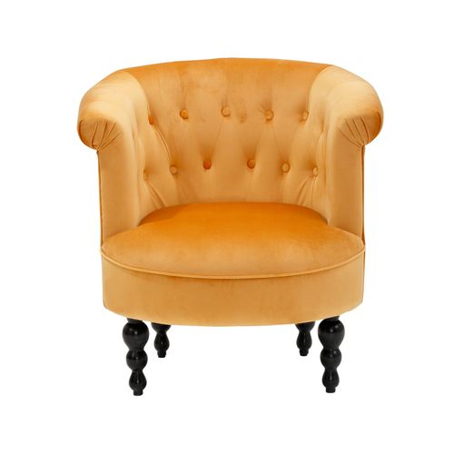 Bastian-fauteuil En Velours Doré