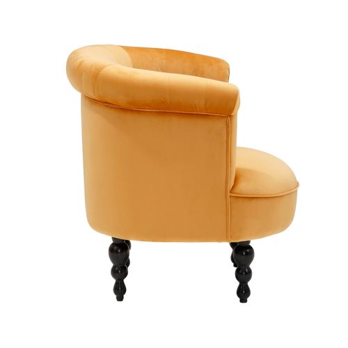 Bastian-fauteuil En Velours Doré